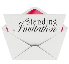 standing invitation